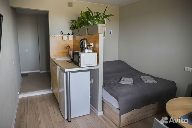

Квартира-студия, 27 м², 1 кровать