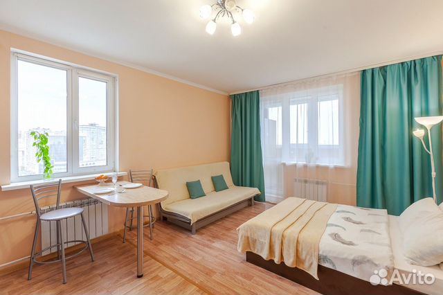 

1-к. квартира, 38 м², 2 кровати