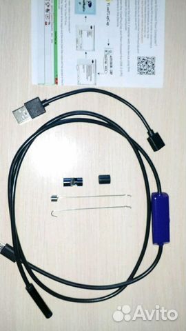 Новый. Эндоскоп. Камера с гибким шнуром USB