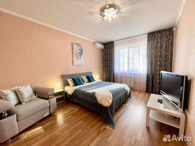 

1-к. квартира, 60 м², 2 кровати