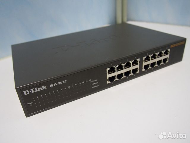 D-link des-1016d. Коммутатор des 1016d в коробке.