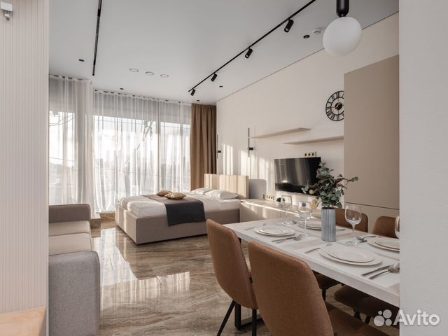 

Квартира-студия, 32 м², 2 кровати