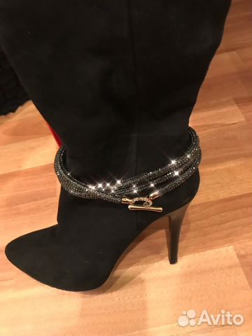 Замшевые сапоги