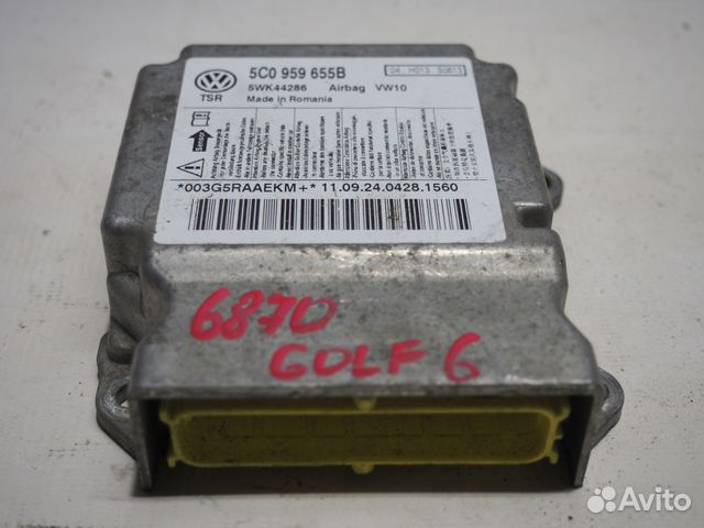 Блок управления AIR BAG VW golf6 Гольф 6 Блок управления AIR BAG VW golf6 Гольф 6