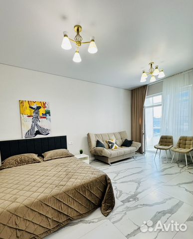 

Квартира-студия, 45 м², 2 кровати