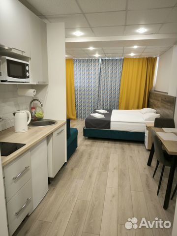 

Квартира-студия, 28 м², 4 кровати