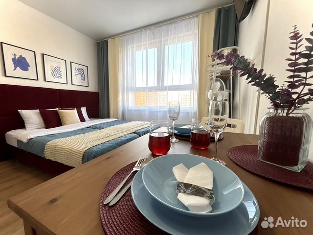 

Квартира-студия, 20 м², 2 кровати