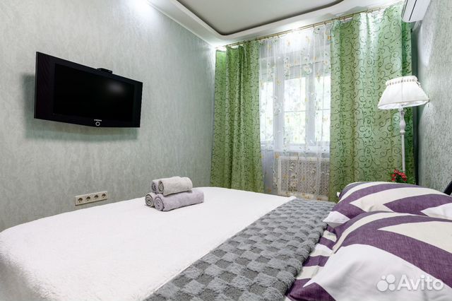 

1-к. квартира, 37 м², 2 кровати