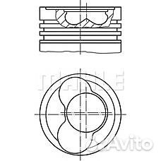 Поршень+палец, с кольцом VW transporter T5 Поршень+палец, с кольцом VW transporter T5