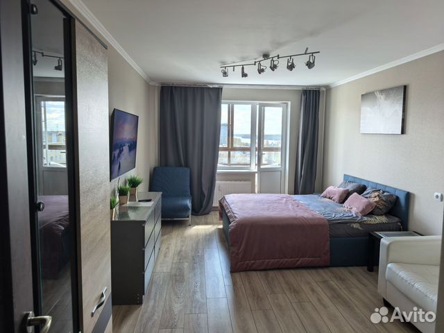 

Квартира-студия, 40 м², 2 кровати