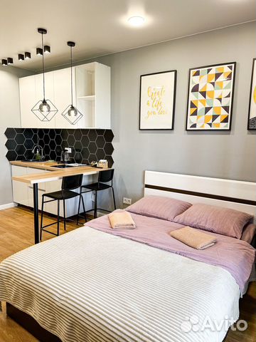 

Квартира-студия, 30 м², 2 кровати