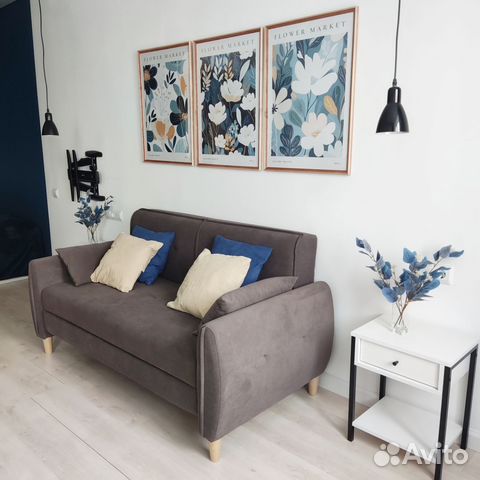 

1-к. квартира, 38 м², 2 кровати