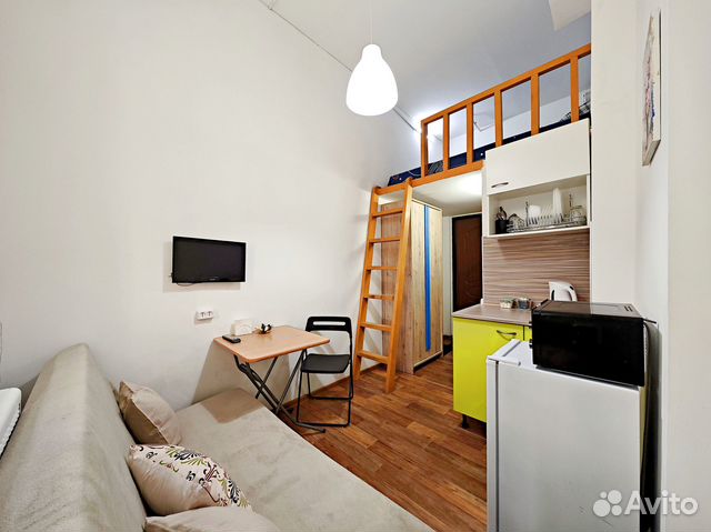 

Квартира-студия, 14,1 м², 2 кровати