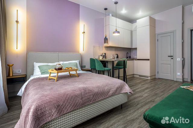 

Квартира-студия, 30 м², 2 кровати