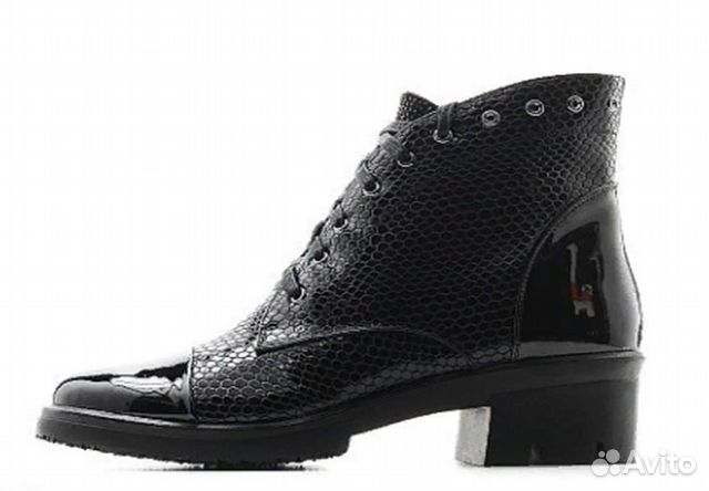 Ботинки из лаковой кожи демисезон (разм. 37) Ботинки из лаковой кожи демисезон (разм. 37)