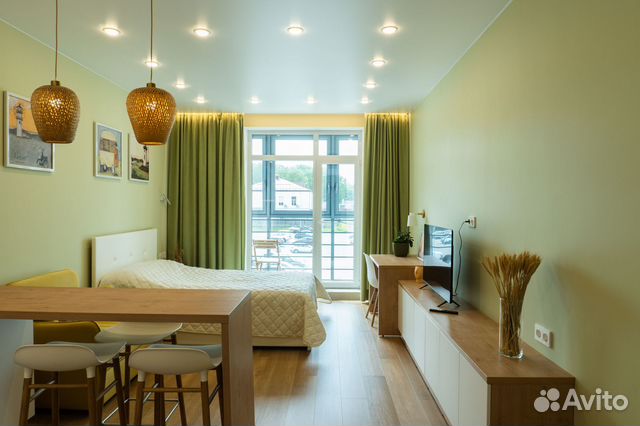 

Квартира-студия, 33 м², 2 кровати