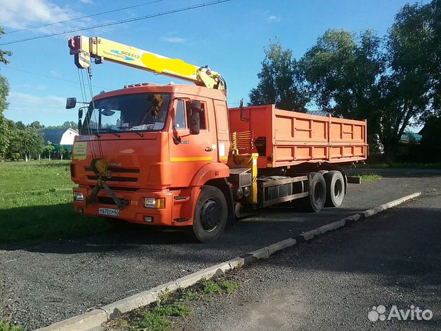 Услуги крана манипулятора - самосвала Услуги крана манипулятора - самосвала