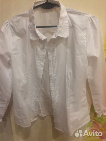 Блузка школьная белая 1-2 класс