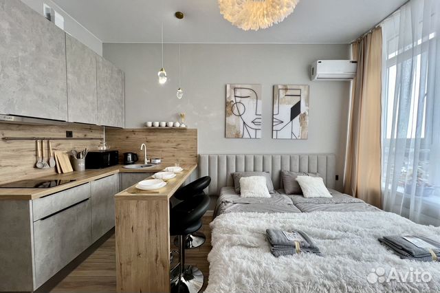 

Квартира-студия, 25 м², 1 кровать