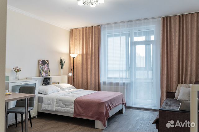 

Квартира-студия, 32 м², 2 кровати