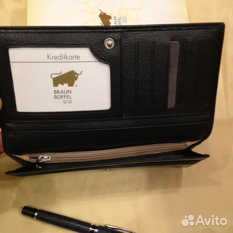Кожаная купюрница, кошелек унисексBraun Buffel9933
