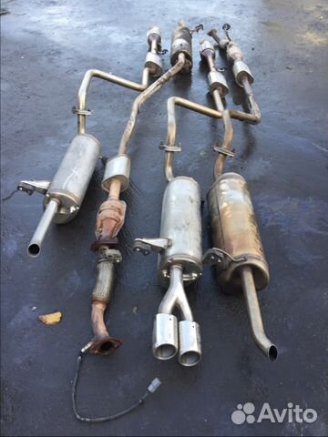 Глушитель Киа Рио Хендай Солярис Глушитель Киа Рио Хендай Солярис