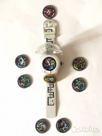 Часы Yokai watch оригинал, Hasbro + 12 жетонов