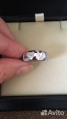 Новое золотое кольцо Chopard love 10 гр бр 0.35 ct