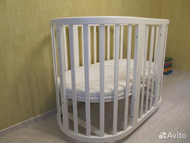 Детская кровать ellipsebed трансформер 6 в 1 белая