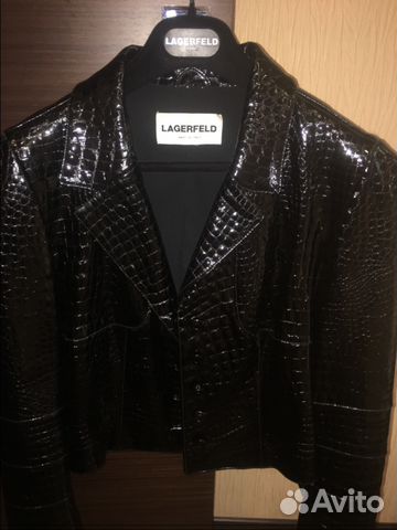 Кожаная Куртка Karl Lagerfeld Италия