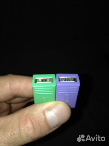 Переходники USB на PS/2 для мышки и клавиатуры