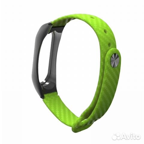 Ремешок mi band 2 карбон металл зеленый Ремешок mi band 2 карбон металл зеленый