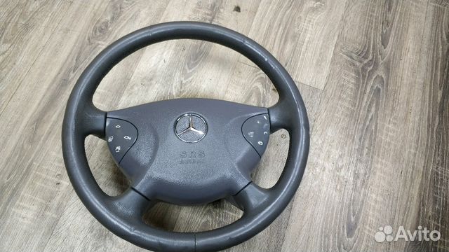 Mercedes w211 руль серый с подушкой Mercedes w211 руль серый с подушкой