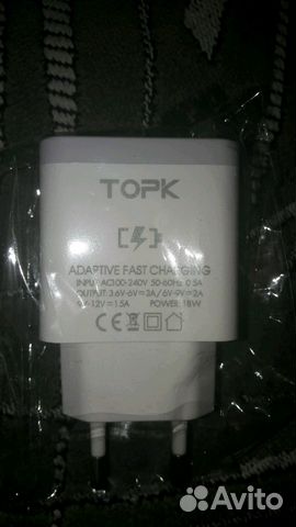 Зарядное устройство topk 18W
