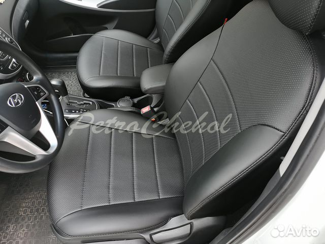 Чехлы из экокожи на Hyundai Solaris