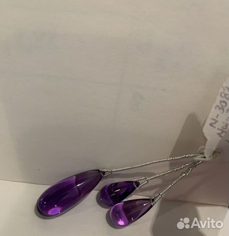 Натуральные каплевидные Аметисты высшего качества Натуральные каплевидные Аметисты высшего качества