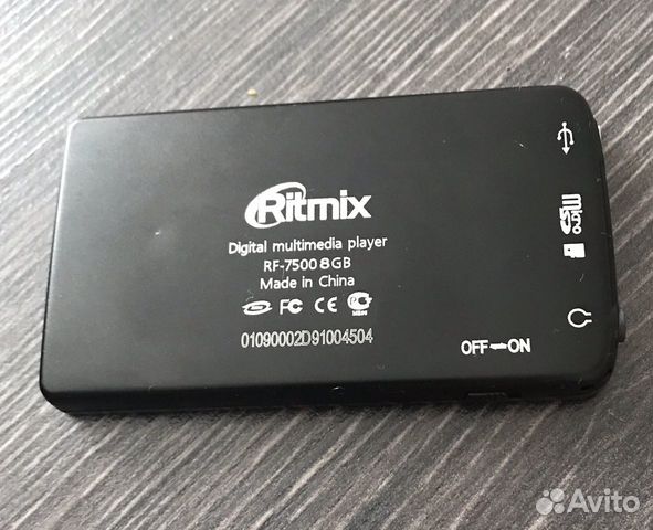 Mp3 плеер ritmix rf-7500