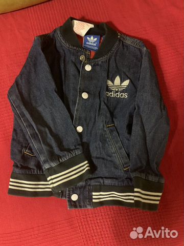 Джинсовая ветровка Adidas на 1,5-2 года