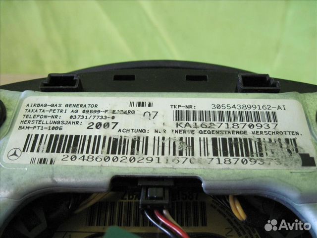 Подушка в руль Mercedes W204 Мерседес с 204 С204 а Подушка в руль Mercedes W204 Мерседес с 204 С204 а