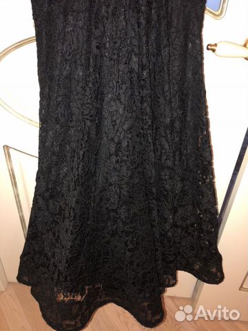 Платье вечернее чёрное кружевное Jovani
