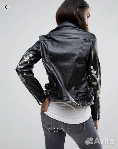Кожаная куртка ASOS