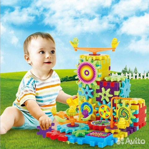 Конструктор с шестеренками Funny Bricks 81 деталь