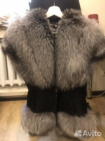 Жилет меховой из чернобурки
