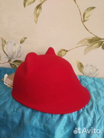 Новая шляпа с ушками 56 см