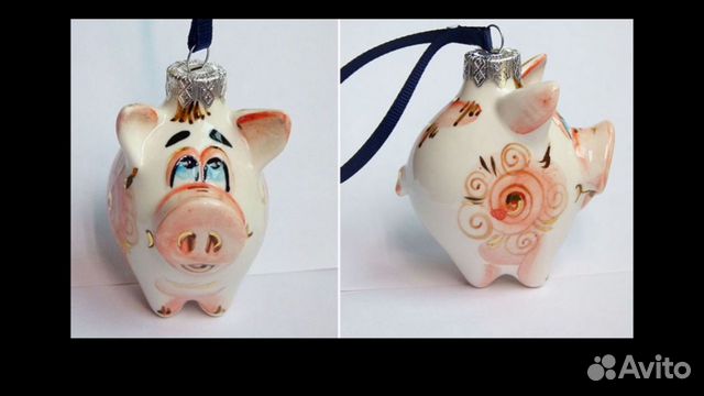 Елочная игрушка Набор Фарфор Елочная игрушка Набор Фарфор