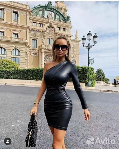 Платье кожаное Платье кожаное