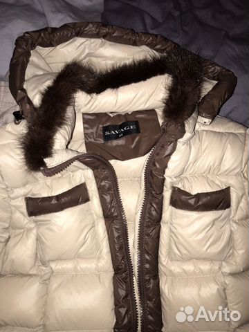 Куртка с мехом норки зимняя