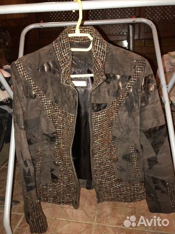 Куртка кожаная короткая