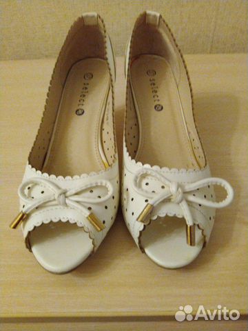 Туфли белые 37 р-р