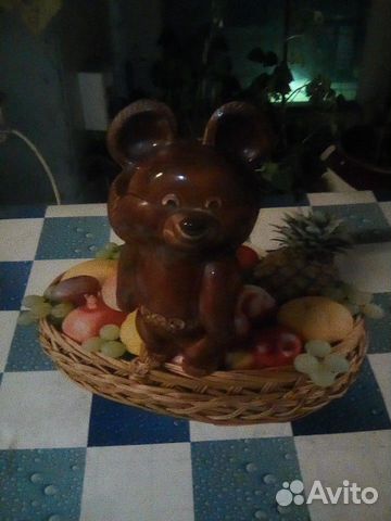 Статуэтка фарфоровая Мишка Олимпийский